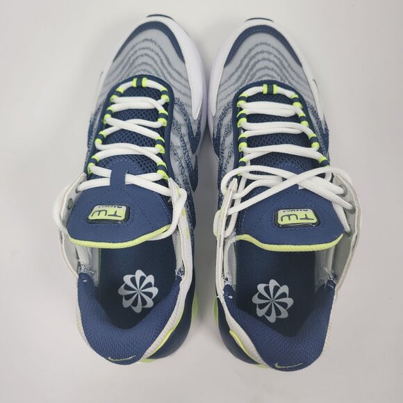 Nike Air Max TW Men's White Lemon Twist Navy Athletic Shoes DQ3984-101 US Size 8 - Picture 7 of 10